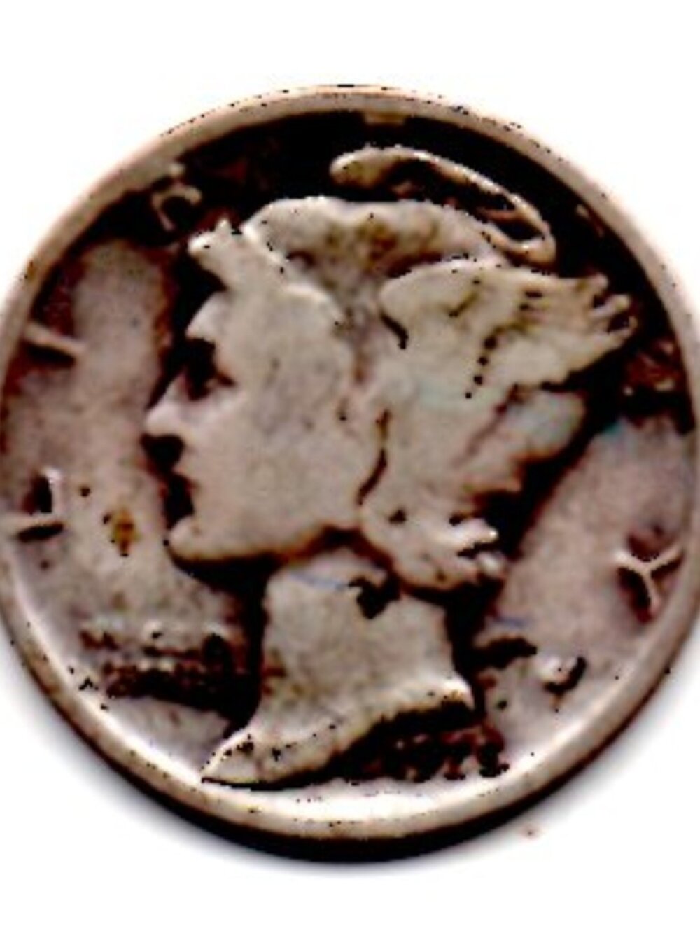 RARE- Estate Find -1935 D Mercury Dime - 90% Silver - uncommon.